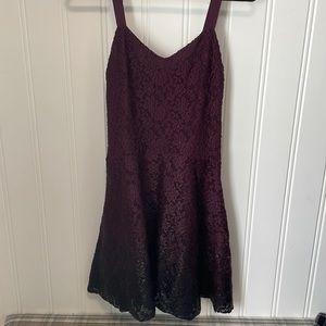 Free People Purple Ombré Lace Dress